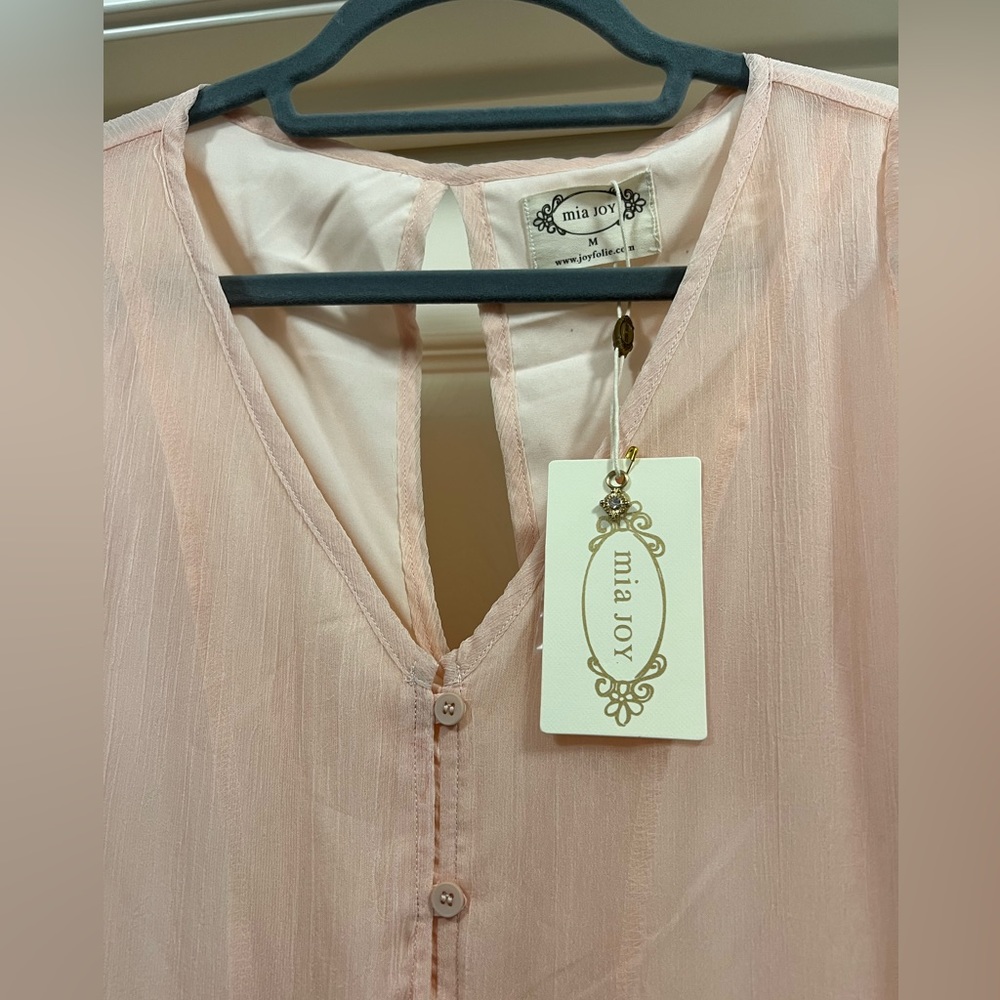 NWT. JOYFOLIE Ninette Maxi dress in Blush, Women’s Medium - Picture 5 of 8